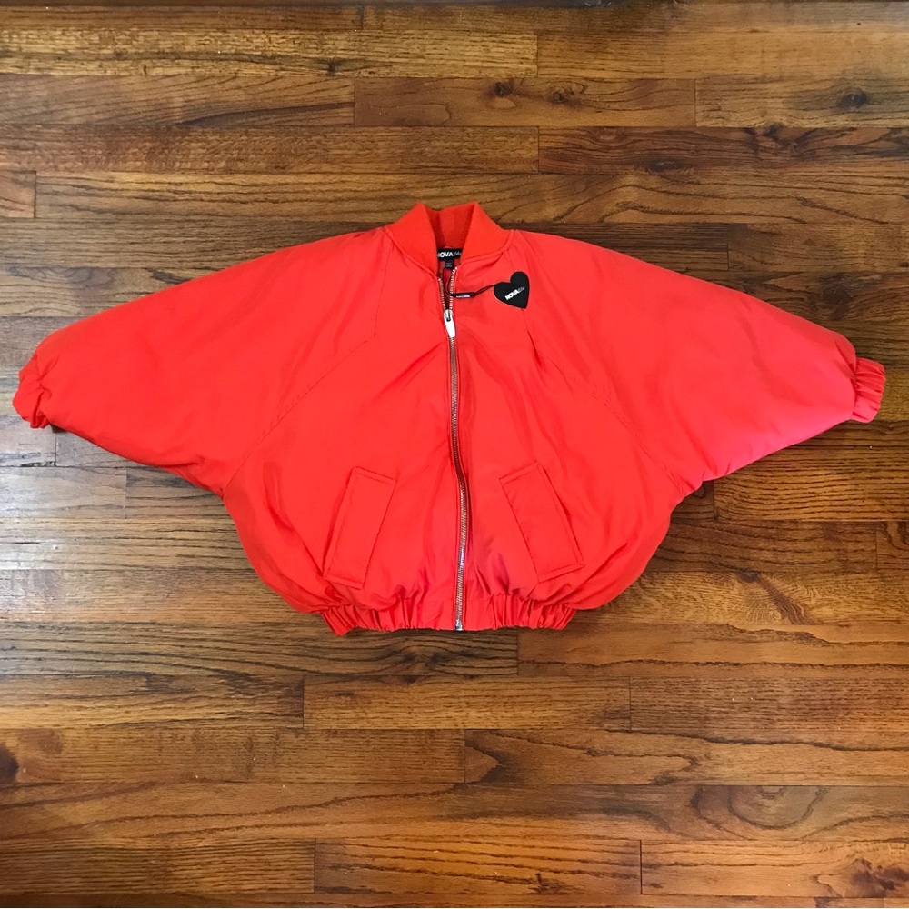 Nova Kids Bright Orange Short Waisted Puffer Jacket Coat Winter-wear NWT NEW